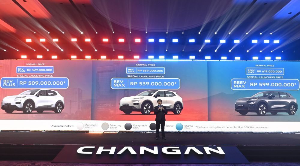 Changan Deepal S05 resmi diluncurkan sebagai SUV model pertama di Indonesia yang tersedia dalam pilihan BEV dan REEV. (Foto: Dok/Istimewa/Changan Indonesia)