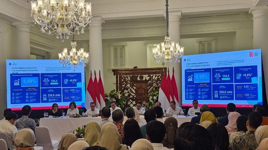 Jakarta Budget Talks Menavigasi APBD Jakarta di Balai Kota DKI, Rabu, 22 Juli 2026. <b>(Ntvnews.id/Adiansyah)</b>