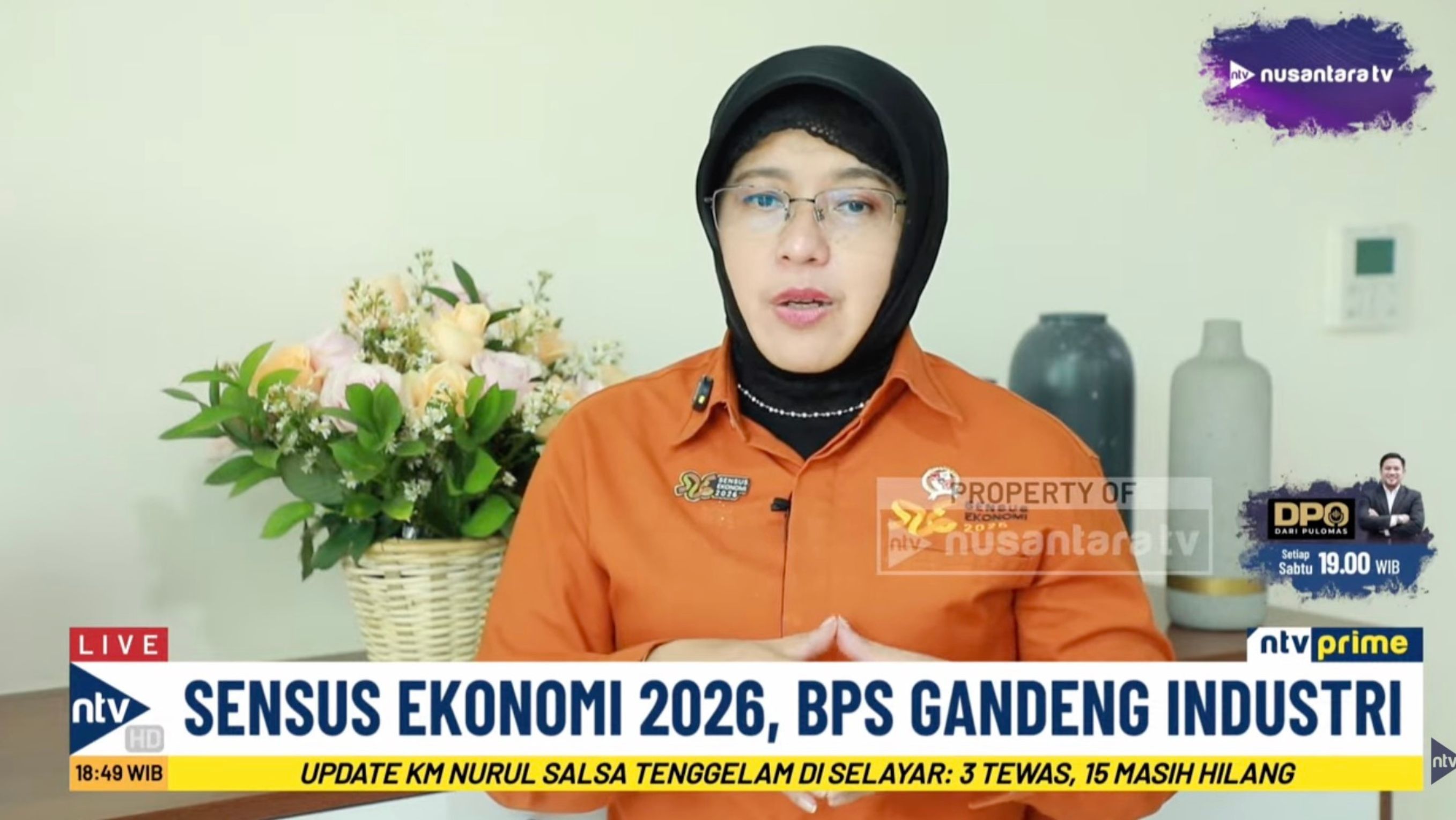  Kepala BPS Amalia Adininggar Widyasanti. <b>(Ntvnews)</b>