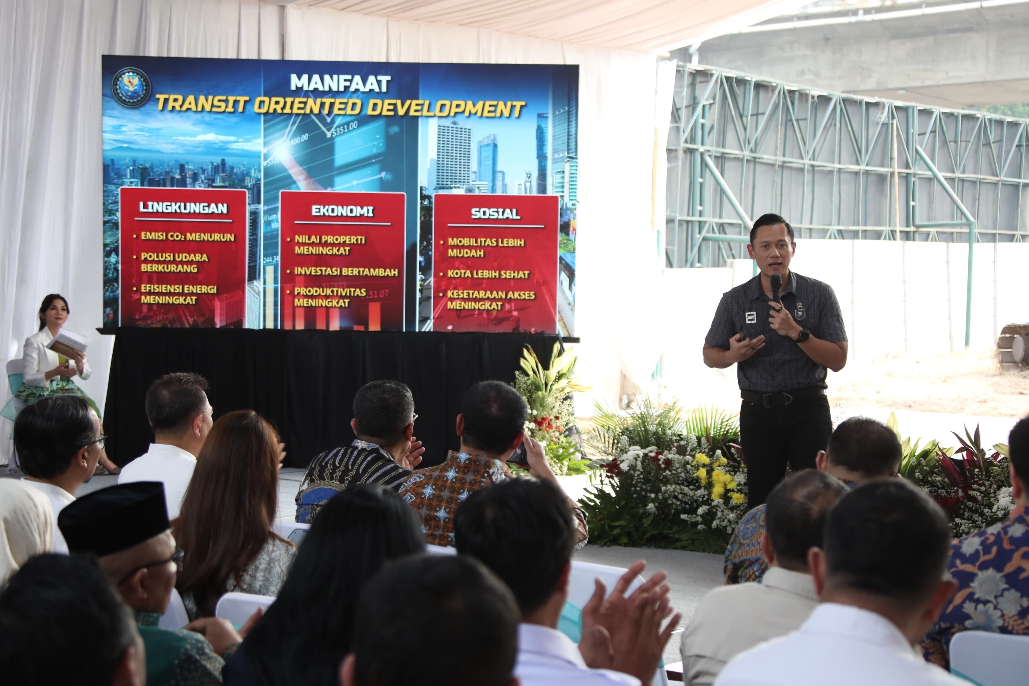 Menko AHY Resmikan Groundbreaking Stasiun Bekasi Ekstensi. <b>(Istimewa)</b>
