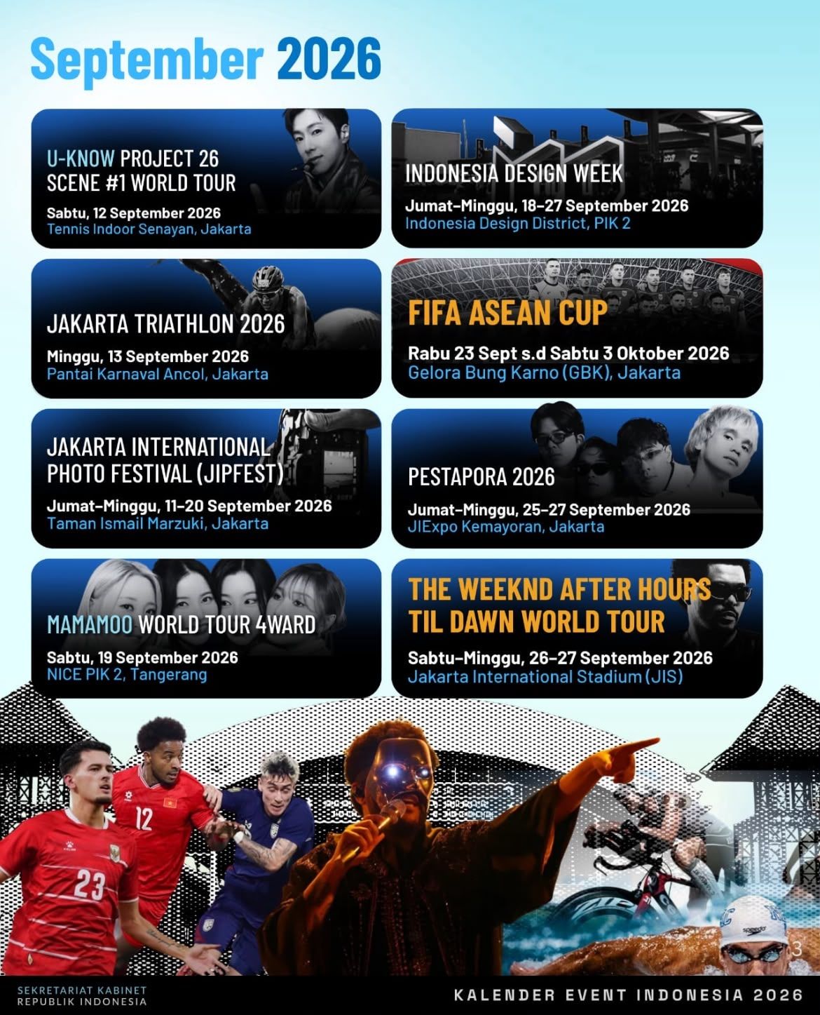 Kalender Event Internasional 2026 di Indonesia <b>(Istimewa)</b>