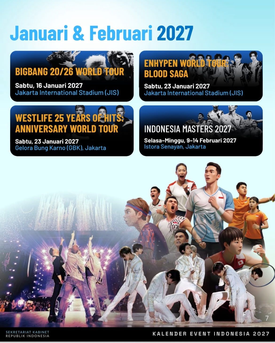 Kalender Event Internasional 2026 di Indonesia <b>(Istimewa)</b>