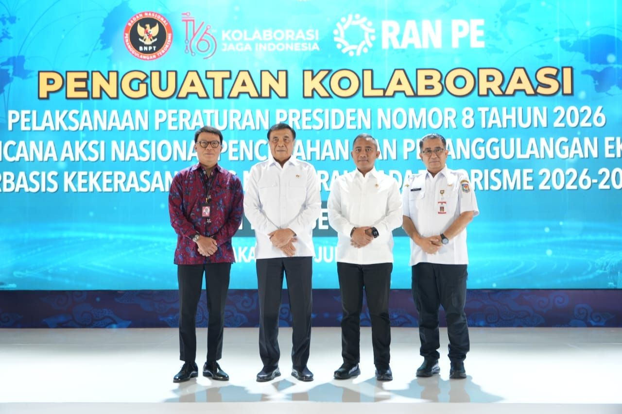 Buka Kegiatan Penguatan Kolaborasi Pencegahan dan Penanggulangan Terorisme, Menko Polkam Bacakan Gurindam Dua Belas.