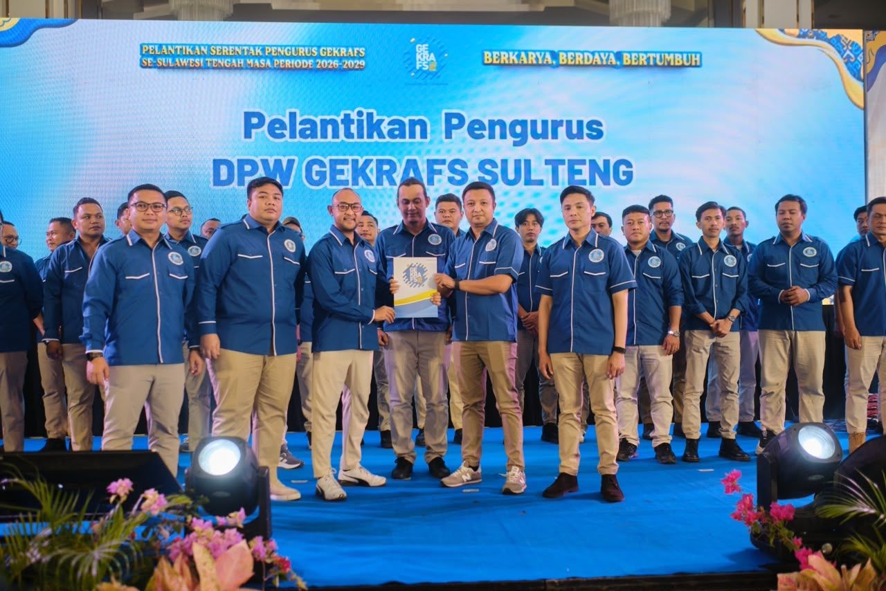 Gekrafs Resmi Lengkapi Kepengurusan di Seluruh Sulawesi Tengah, Hasan Abdul Kadir Pimpin DPW 2026-2029. <b>(Gekrafs)</b>