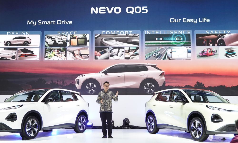 Changan menghadirkan Nevo Q05 sebagai SUV listrik terbaru di GIIAS 2026. (Foto: Dok/Istimewa/Changan Indonesia)