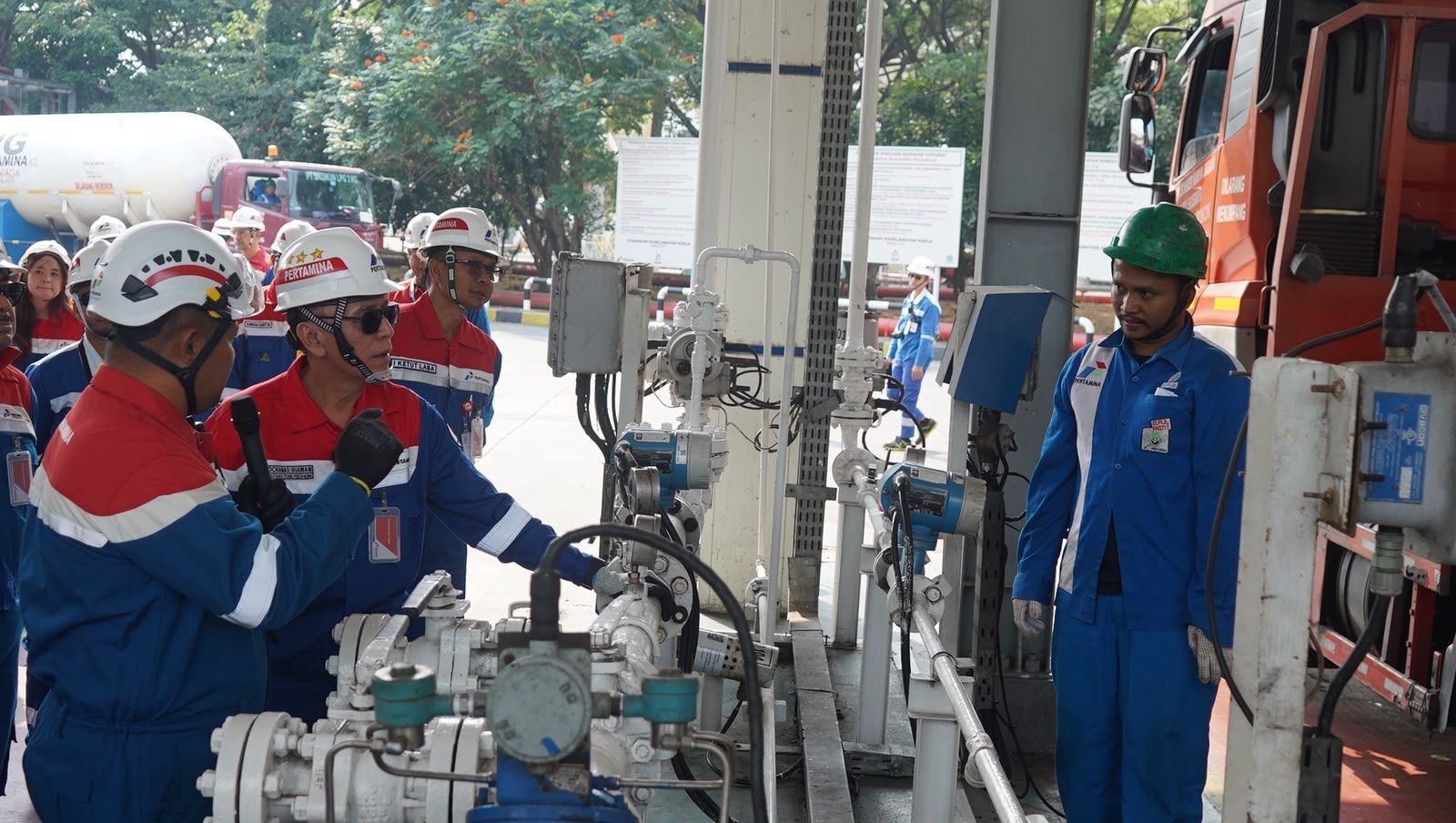Komisaris Utama PT Pertamina (Persero) Mochamad Iriawan saat melakukan Management Walkthrough di Terminal LPG Tanjung Sekong, Cilegon, Banten, Rabu, 29 Juli 2026. <b>(Pertamina)</b>