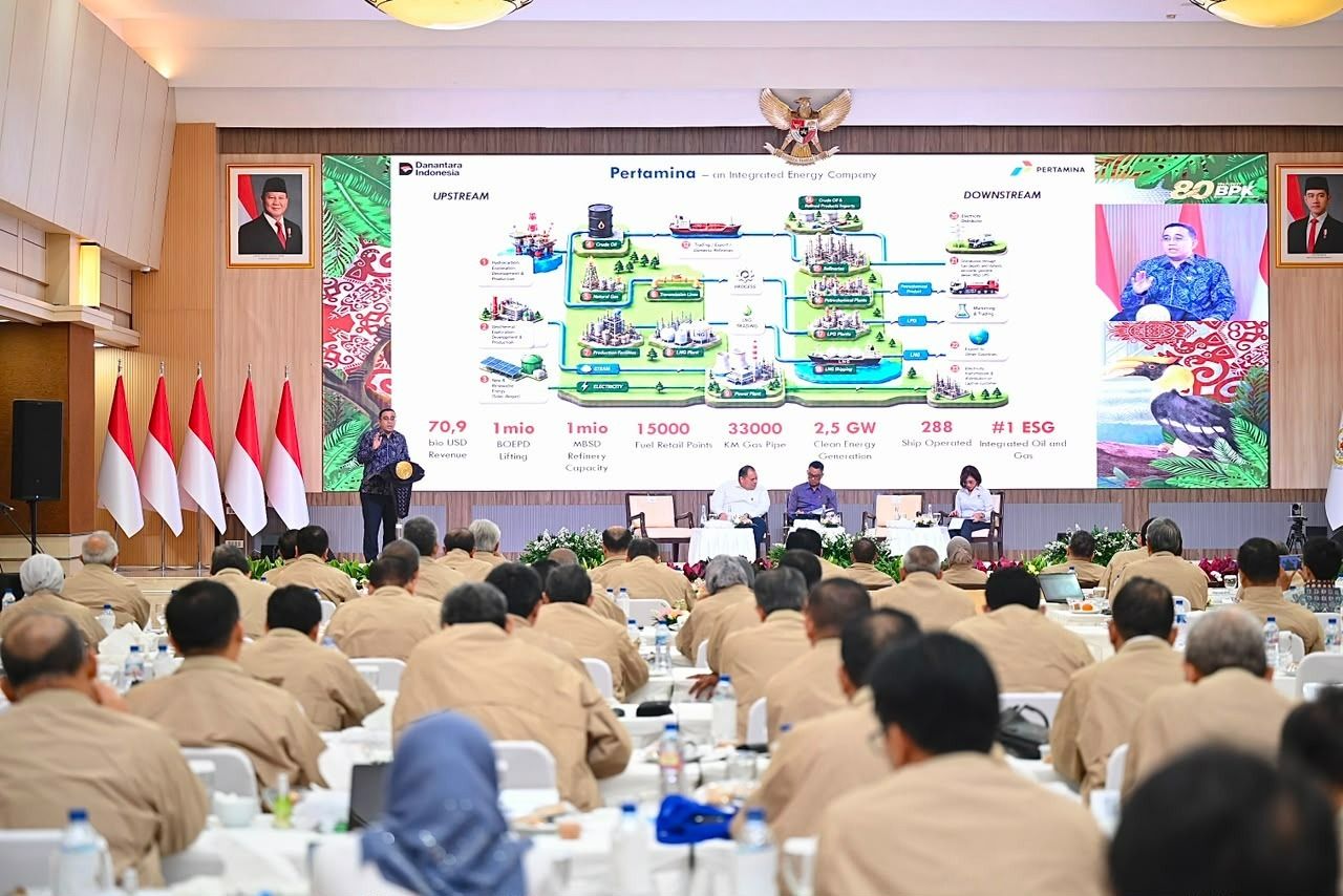 diskusi panel, yang digelar oleh Badan Pemeriksa Keuangan (BPK), bertajuk "BPK Bermartabat dan Bermanfaat: BPK Mendukung Program Ketahanan Energi". <b>(Pertamina)</b>