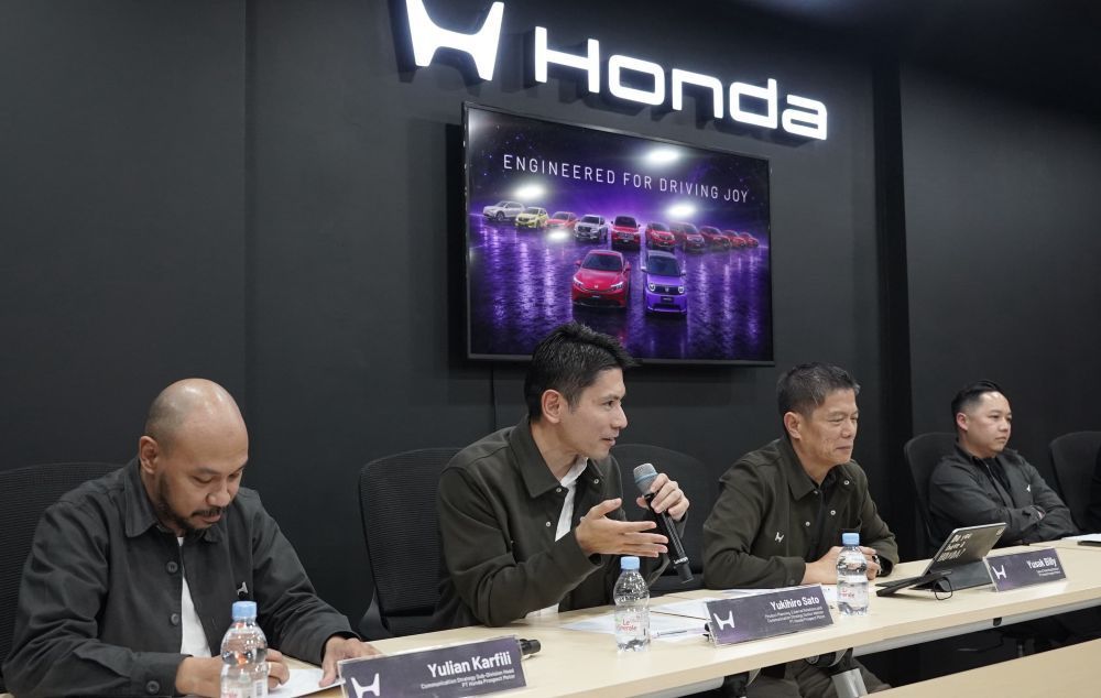 PT Honda Prospect Motor (HPM) menegaskan filosofi "Engineered for Driving Joy" sebagai benang merah yang menyatukan seluruh lini kendaraannya dalam sesi Media Deep Dive di ajang Gaikindo Indonesia International Auto Show (GIIAS) 2026 pada Jumat (31/7/2026). (Foto: Dok/Istimewa/HPM) 