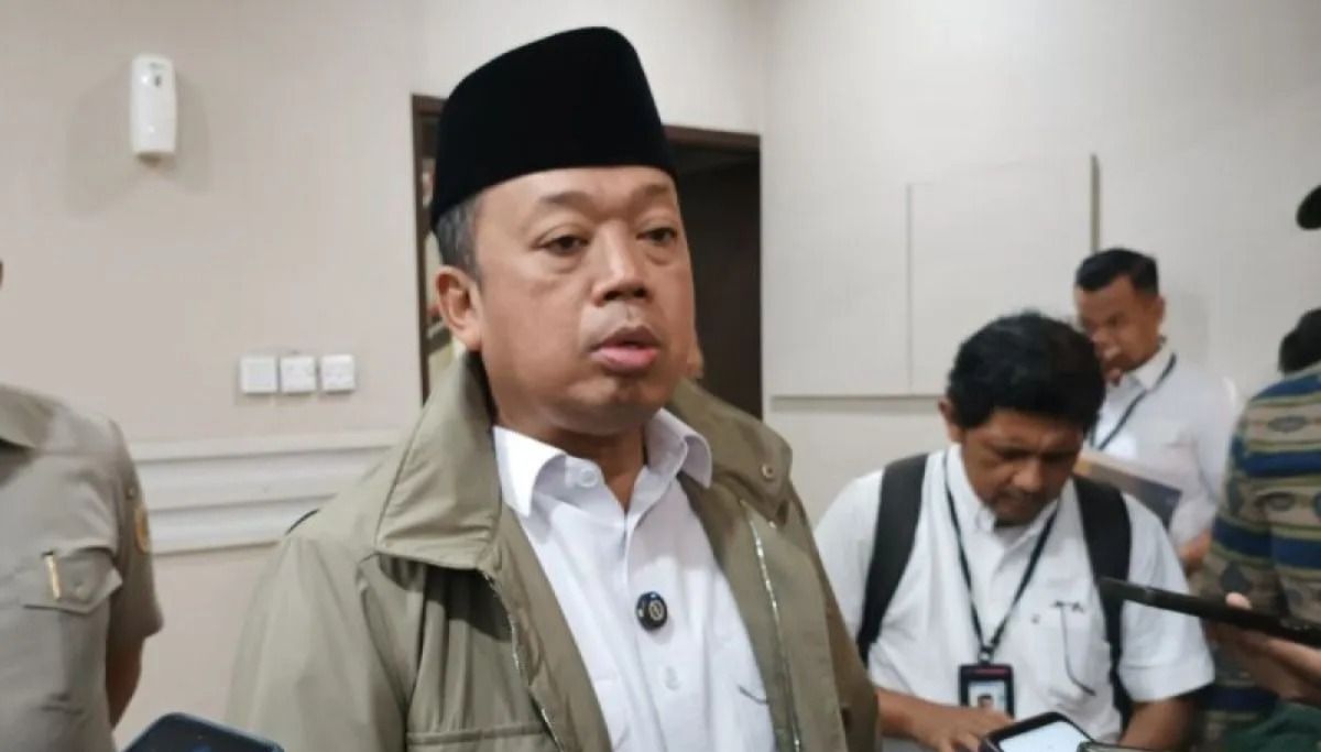 Menteri Agraria dan Tata Ruang (ATR)/Kepala Badan Pertanahan Nasional (BPN) Nusron Wahid memberi keterangan, di Jakarta, Senin, 3 Agustus 2026. <b>(Antara)</b>