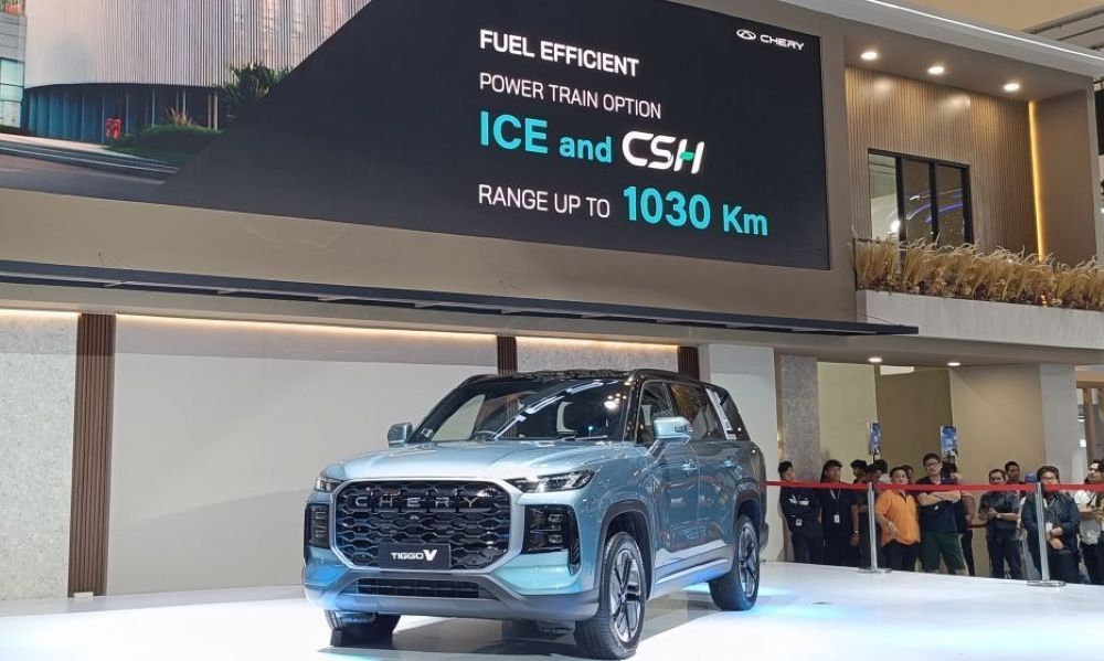 PT Chery Sales Indonesia (CSI) resmi memperkenalkan Chery Tiggo V di ajang GIIAS 2026 di ICE BSD City, Kabupaten Tangerang, Banten, Rabu (5/8/2026). (Foto: Adiantoro/NTV) 