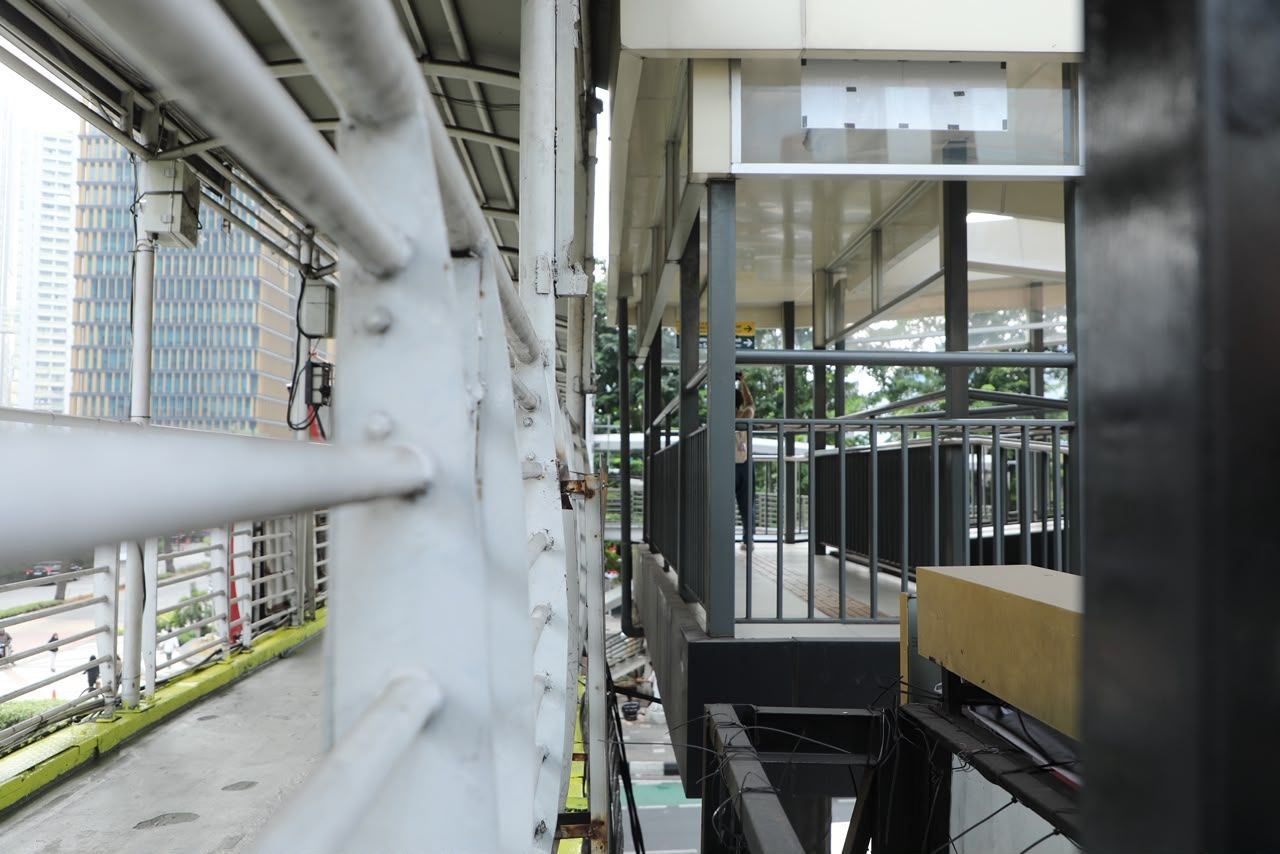 2 JPO di Rasuna Said Berdekatan tapi Tak Terhubung <b>(Dinas Bina Marga DKI)</b>