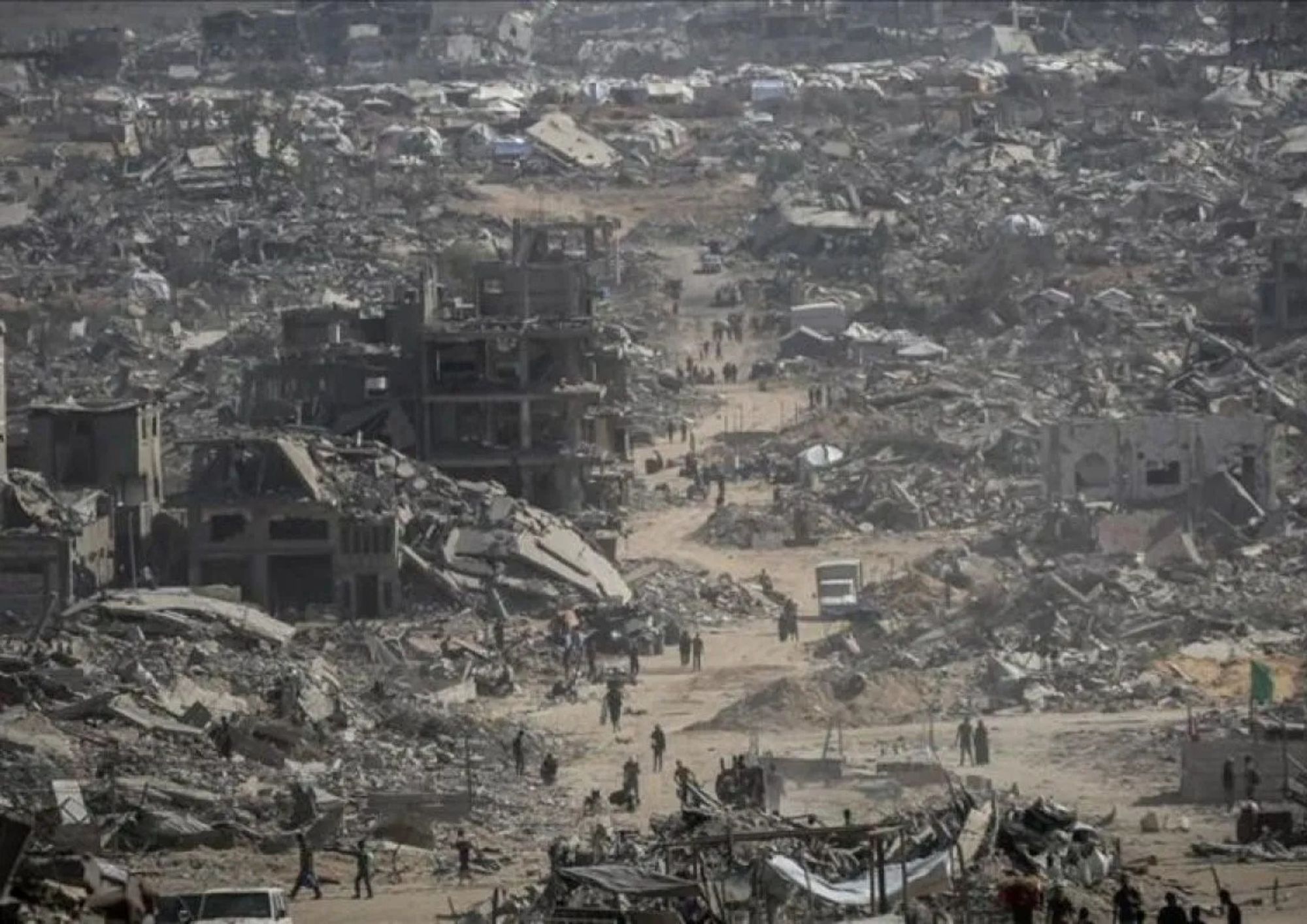 Ilustrasi kerusakan infrastruktur Jalur Gaza. <b>(Antara)</b>