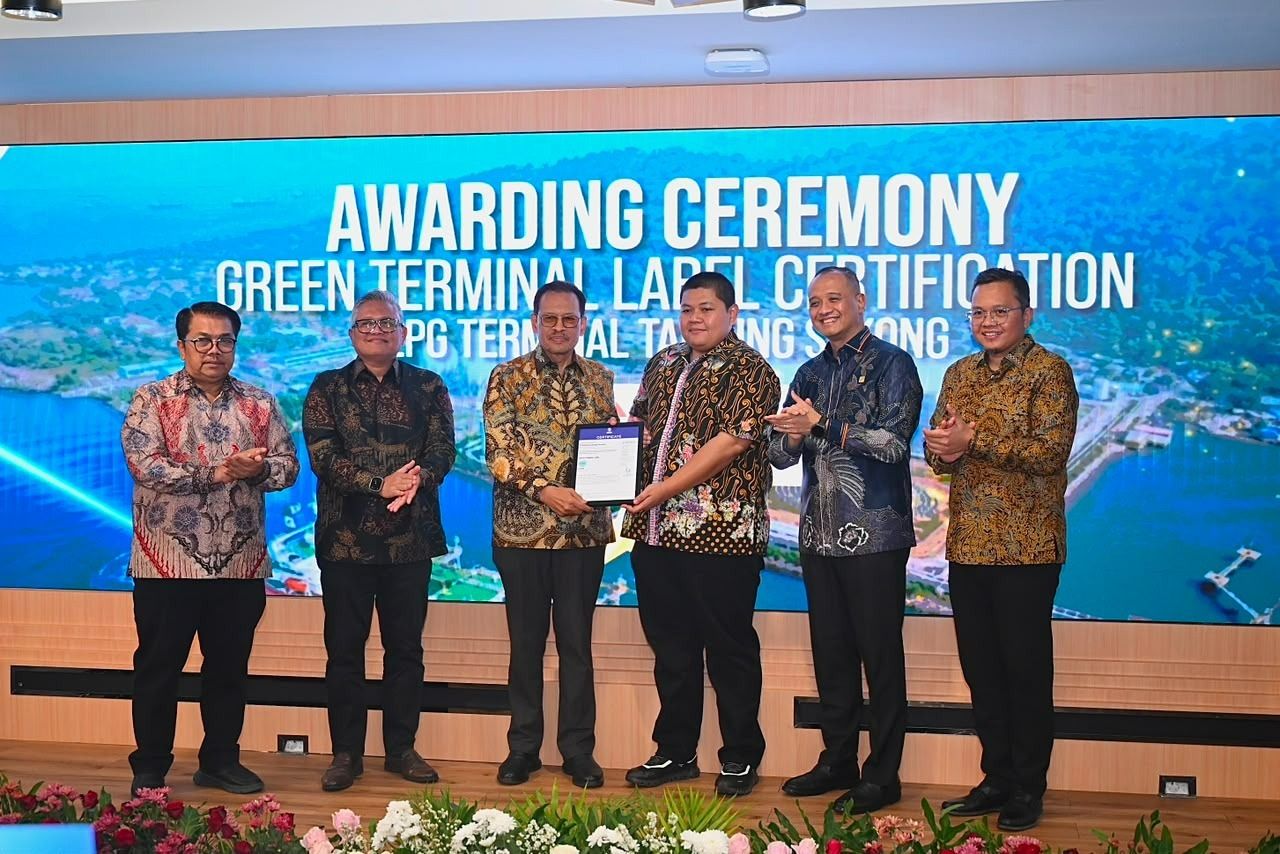 Pertama di Dunia, Terminal LPG Tanjung Sekong Pertamina, Raih Sertifikasi Terminal Hijau.