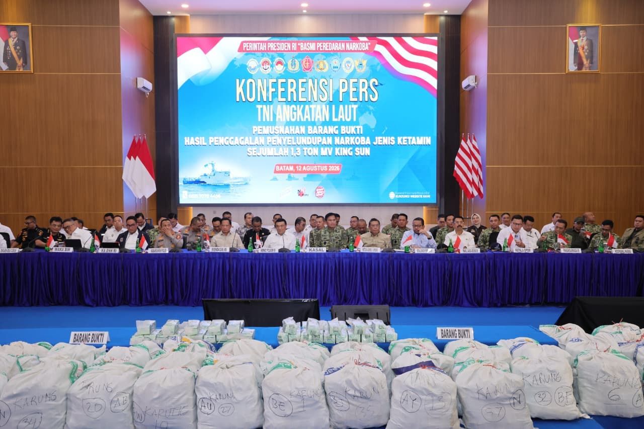 Hadiri Pemusnahan 1,3 Ton Ketamin di Batam, Taruna Ikrar Tegaskan BPOM Tak Akan Beri Ruang bagi Racun Generasi Bangsa