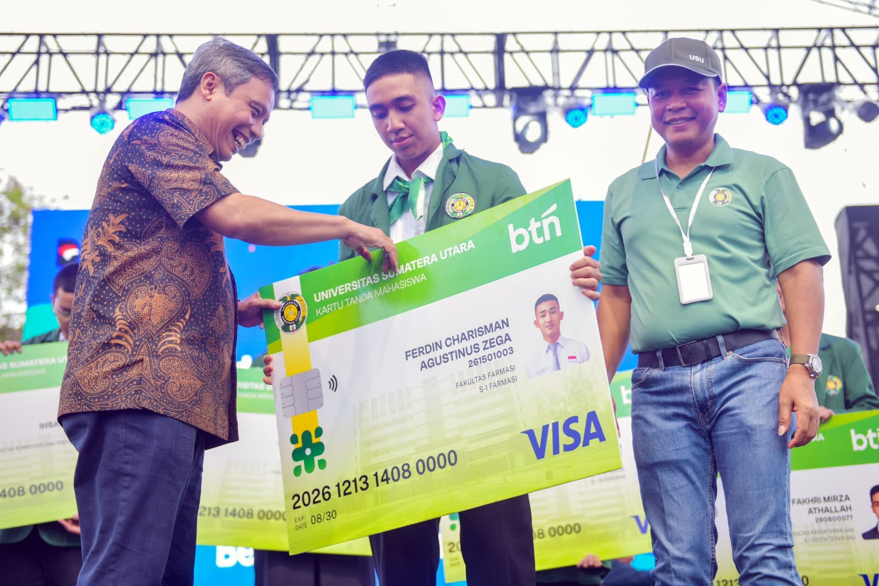 PT Bank Tabungan Negara (Persero) Tbk (BTN) terus memperluas dukungan untuk ekosistem transaksi di lingkungan perguruan tinggi melalui peluncuran sekitar 9.800 Kartu Tanda Mahasiswa (KTM) Co-Branding bersama Universitas Sumatera Utara (USU)
