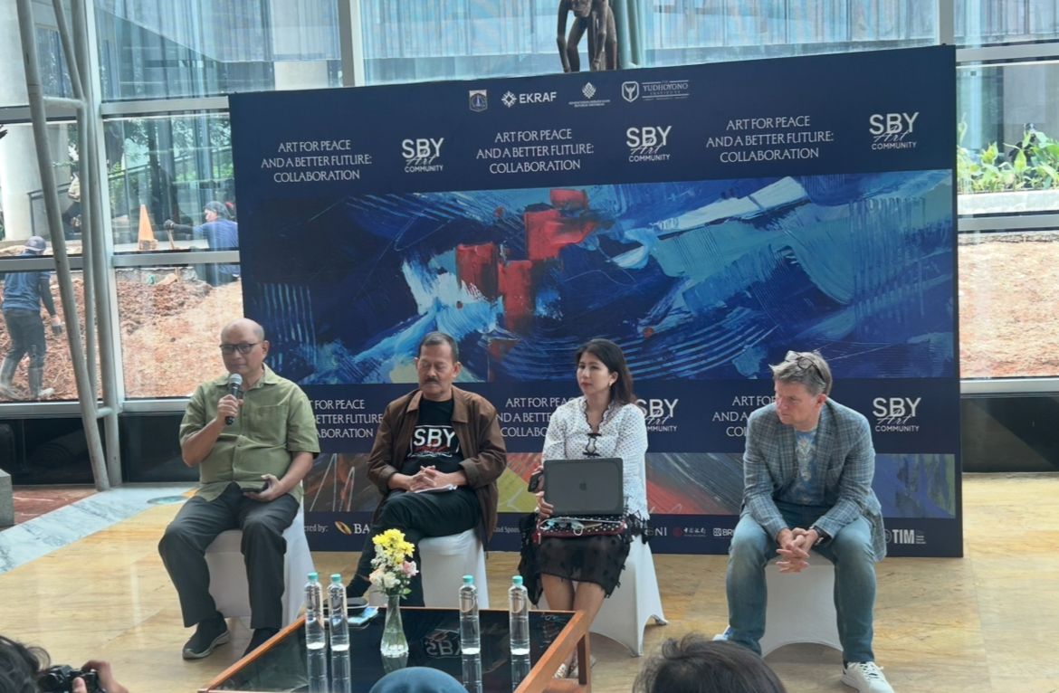 pameran lukisan dengan tema Art for Peace and a Better Future: Collaboration yang akan berlangsung pada 18&ndash;30 Agustus 2026 di Galeri Emiria Soenassa dan Oesman Effendi, Taman Ismail Marzuki Jakarta <b>(Istimewa)</b>