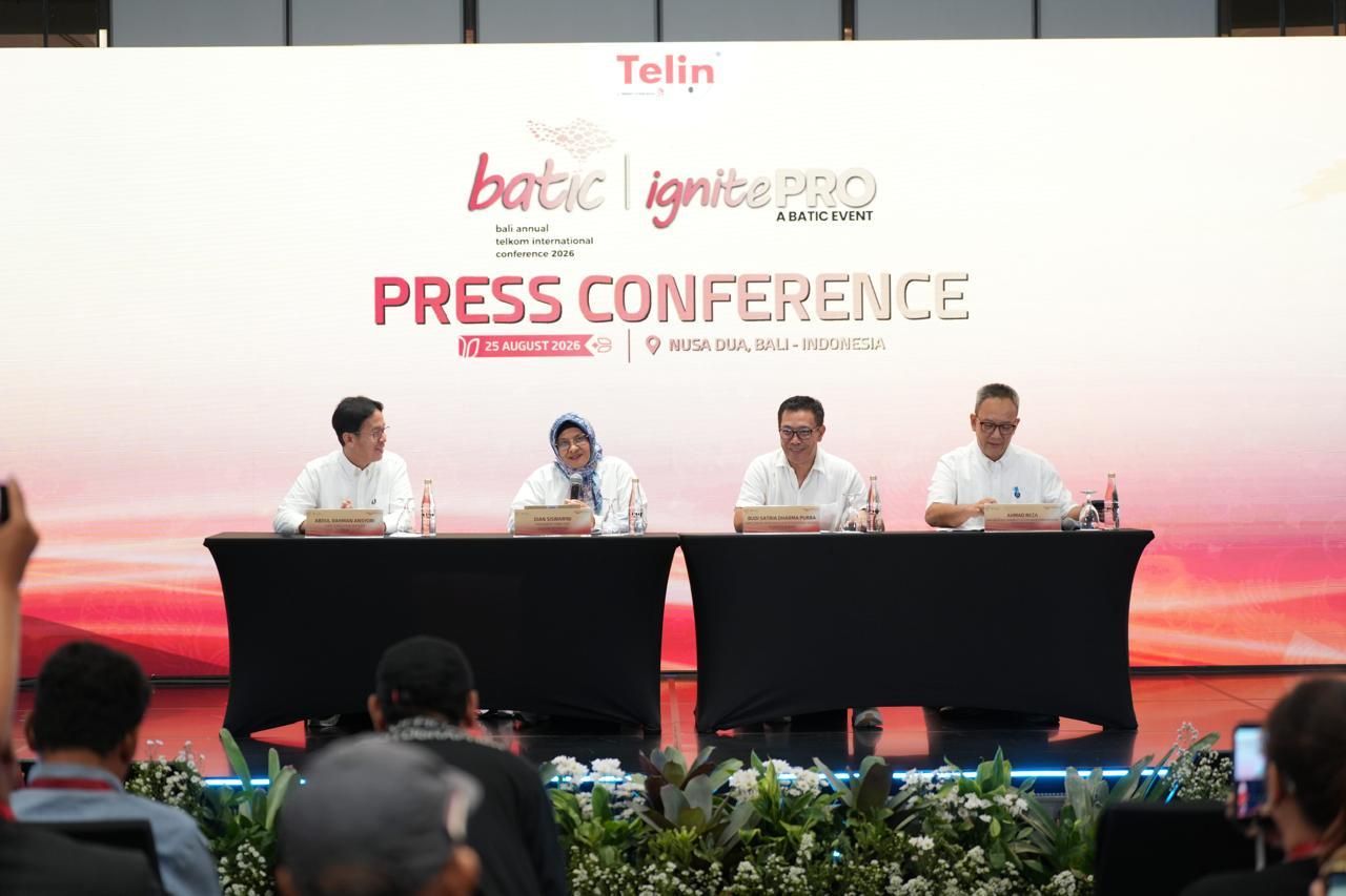 Telkom Group kembali menggelar Bali Annual Telkom International Conference (BATIC) 2026 di Nusa Dua, Bali, Selasa (25/8).  Mengusung tema &ldquo;Uniting Ecosystem to Drive Connected Progress&rdquo;, ajang ini mempertemukan para pemimpin industri, hyperscaler, hingga investor global untuk mempercepat pertumbuhan ekosistem digital kawasan.