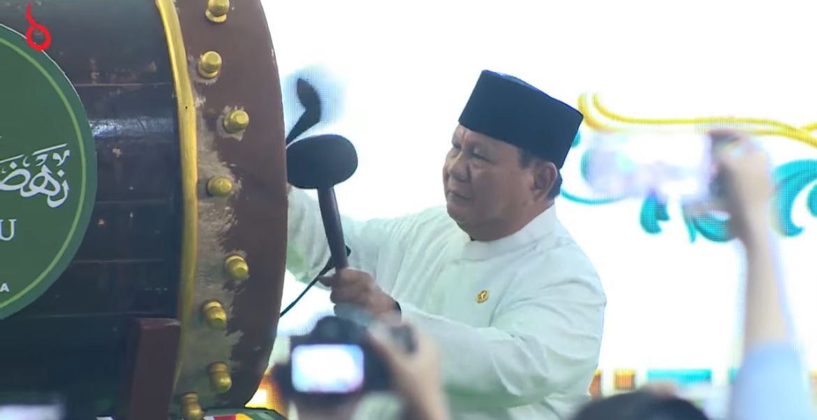 Presiden Prabowo Subianto menghadiri pembukaan Muktamar ke-35 Nahdlatul Ulama (NU) di Jombang, Jawa Timur <b>(Istimewa)</b>