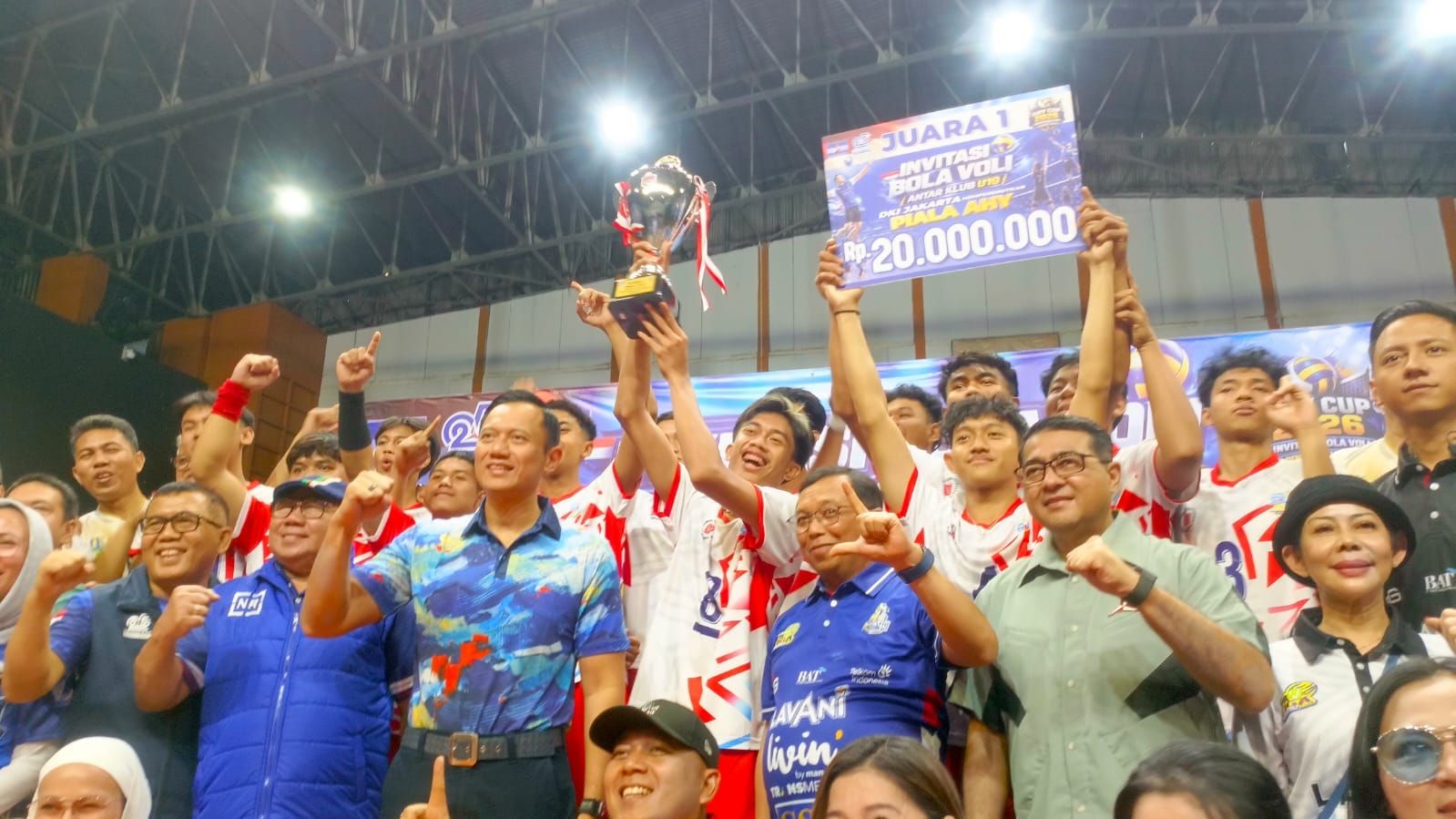 AHY di ajang AHY Cup 2026 yang digelar di GOR Youth Center Otista, Jakarta Timur <b>(Demokrat)</b>