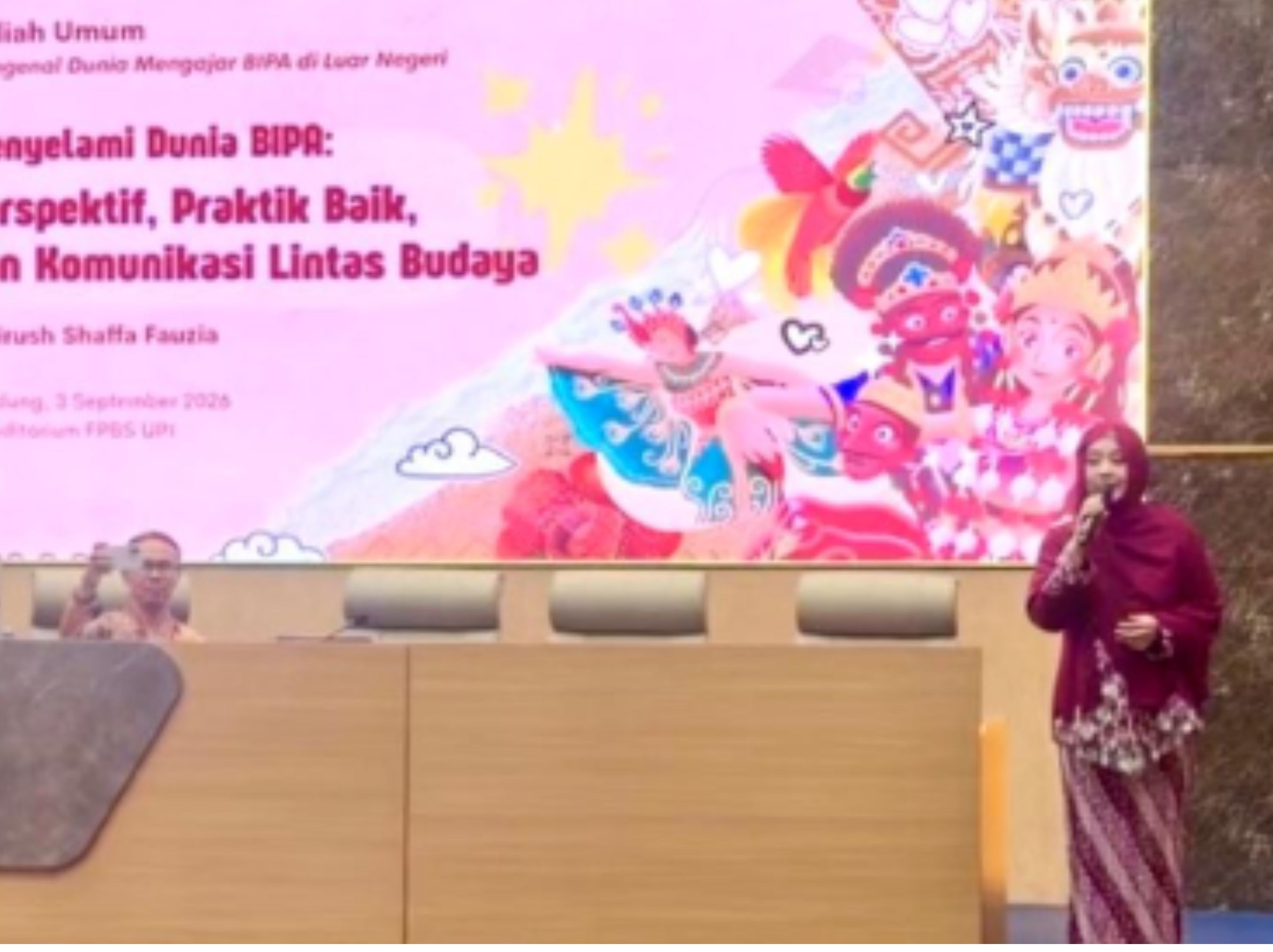 Kuliah Umum: Amirush Shaffa Berbagi Praktik Baik BIPA dan Pengalaman Mengajar di Kancah Internasional <b>(DOK)</b>
