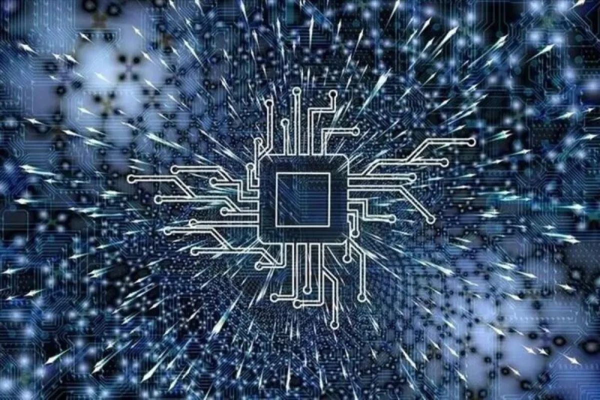 Ilustrasi chip memori untuk pusat data kecerdasan buatan (artificial intelligence/AI) <b>(Antara)</b>