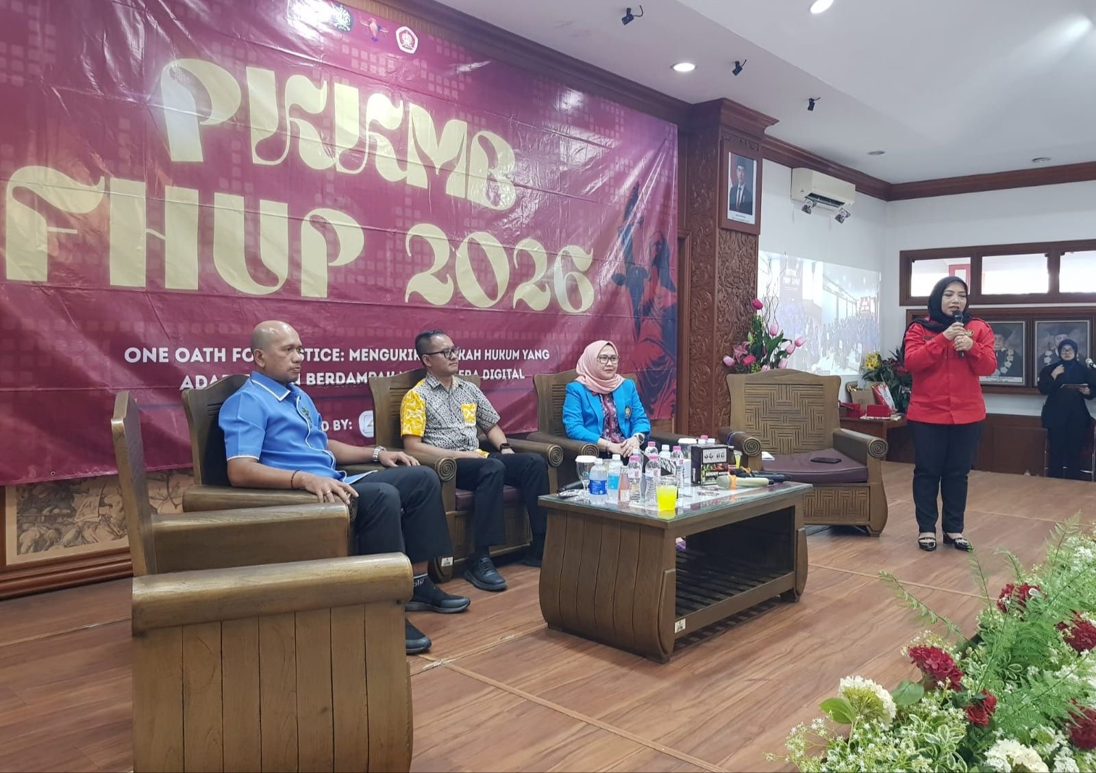 KAUP FH menghadiri PKKMB Fakultas Hukum Universitas Pancasila. 