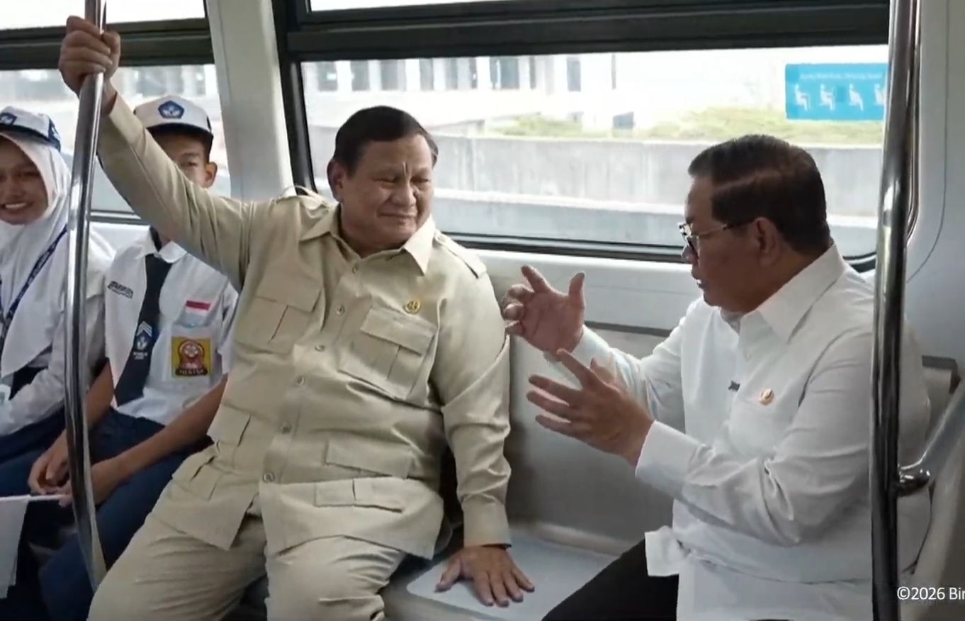 Prabowo dan Pramono jajal LRT Kelapa Gading-Manggarai <b>(Ist)</b>