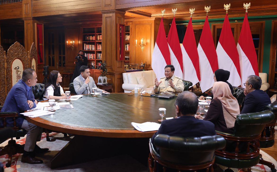Prabowo dalam Program Presiden Prabowo Menjawab <b>(Istimewa)</b>