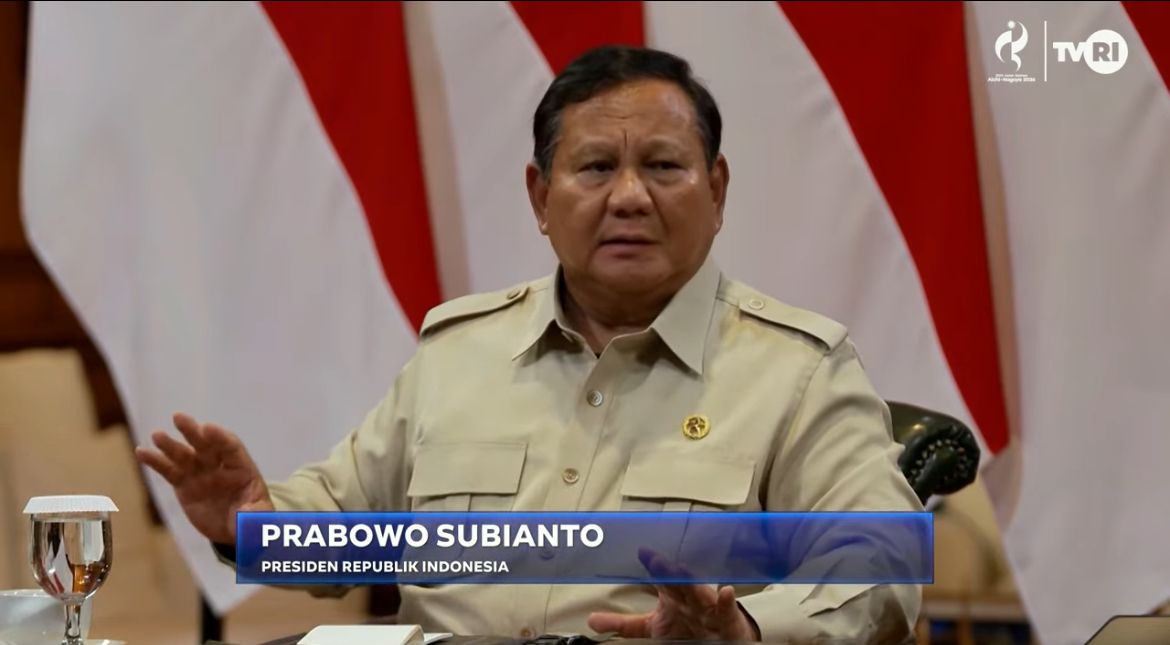 Prabowo dalam Program Presiden Prabowo Menjawab <b>(Istimewa)</b>