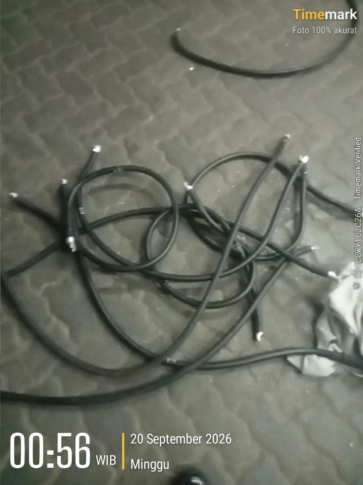 Barang bukti Pencurian Kabel Bonding KAI di Stasiun Kampung Bandan <b>(KAI)</b>