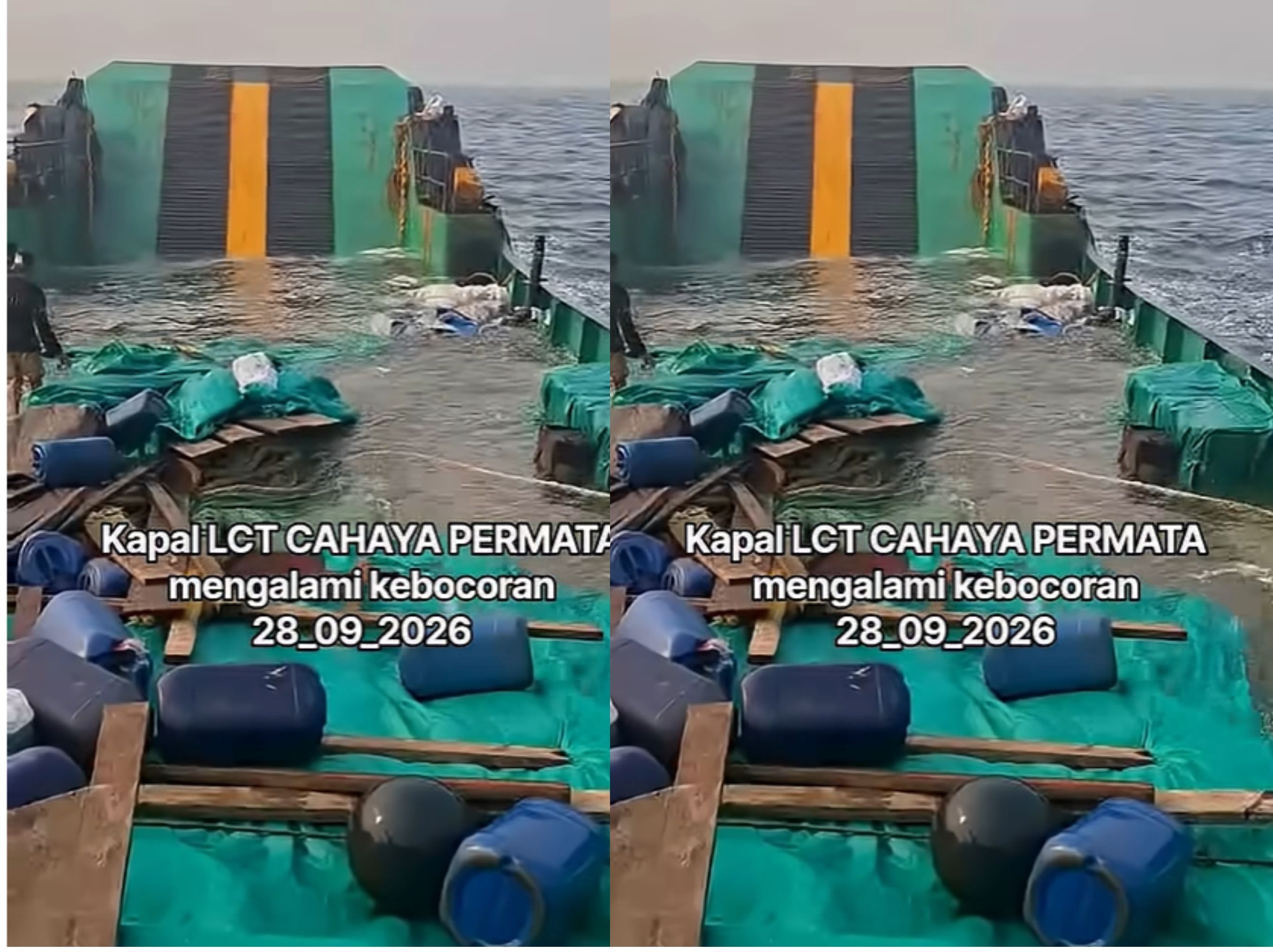 Kantor Pencarian dan Pertolongan (SAR) Timika berhasil menemukan dan melakukan evakuasi delapan korban tenggelamnya kapal LCT Cahaya Permata Hati di Perairan Puriri, Kabupaten Mimika, Papua Tengah dalam keadaan selamat. <b>(SUMBER: @ghoffarhamza)</b>