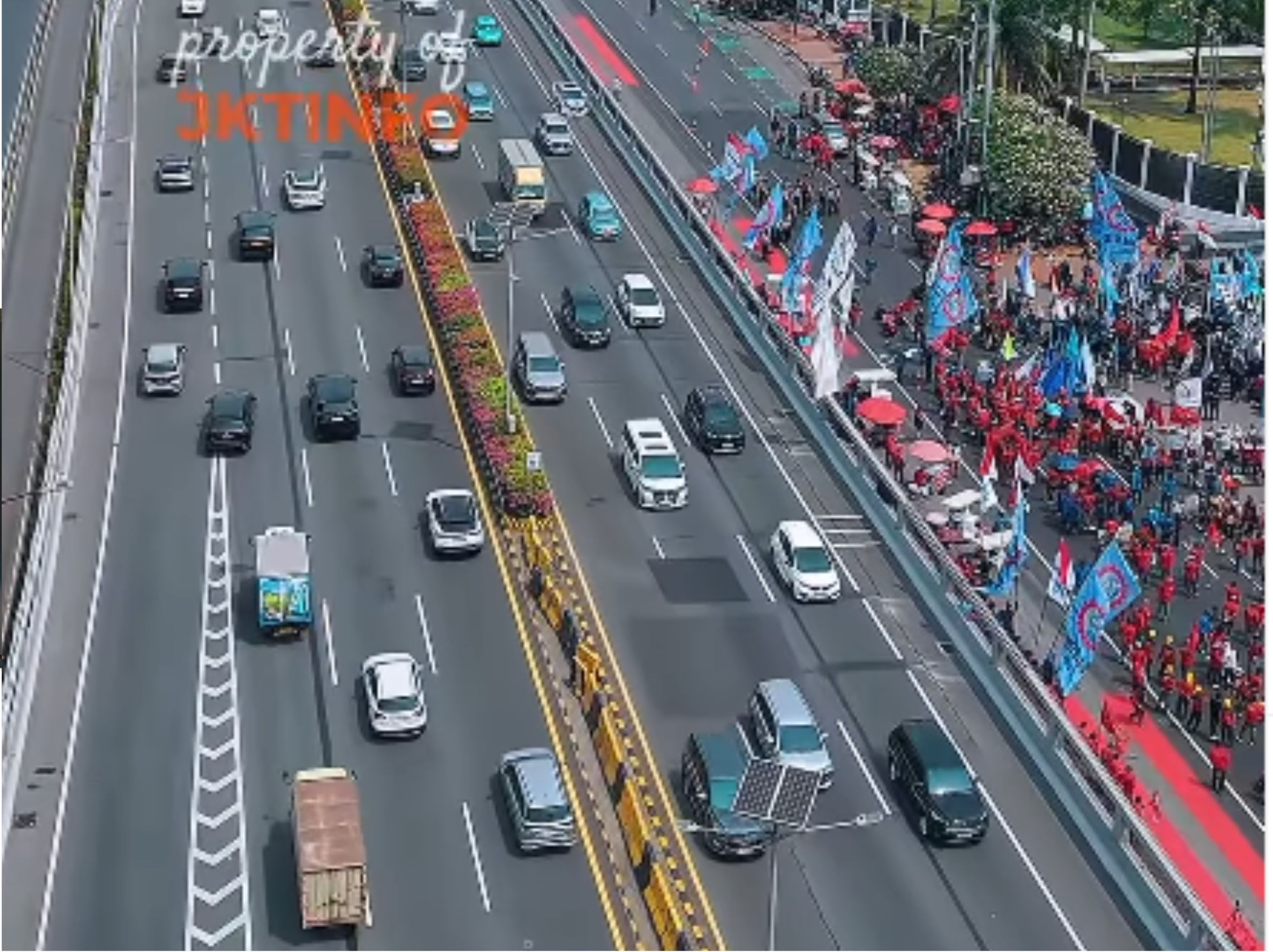 Jalanan di Jakarta dan demo <b>(JKT INFO)</b>