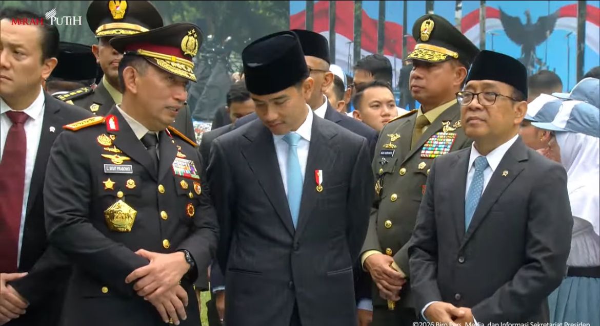 Momen Listyo Dampingi Prabowo dan Gibran Sebelum Pergantian Kapolri <b>(Istimewa)</b>
