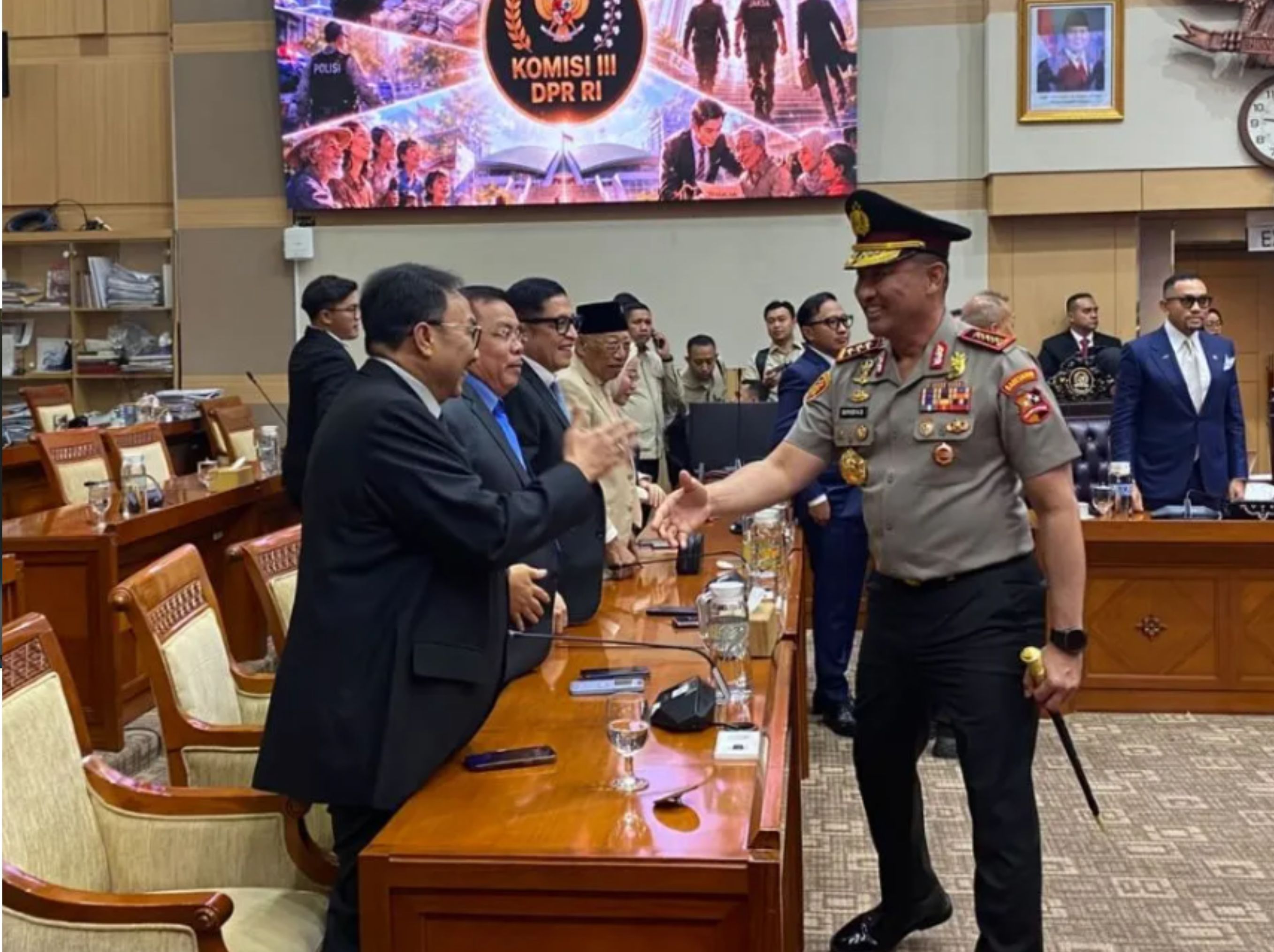 Komisaris Jenderal Polisi Suyudi Ario Seto menghadiri uji kelayakan dan kepatutan sebagai calon kapolri di Gedung DPR, Jakarta, Kamis (1/10/2026). (ANTARA/Fath Putra Mulya) <b>(ANTARA)</b>