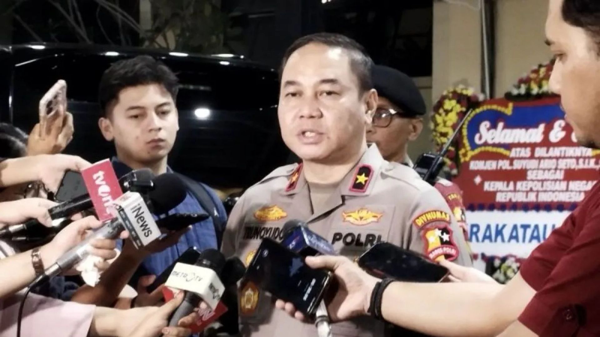 Karopenmas Polri Brigjen Pol Trunoyudo Wisnu di Mabes Polri, Jakarta, Sabtu (3/10/2026). <b>(ANTARA)</b>