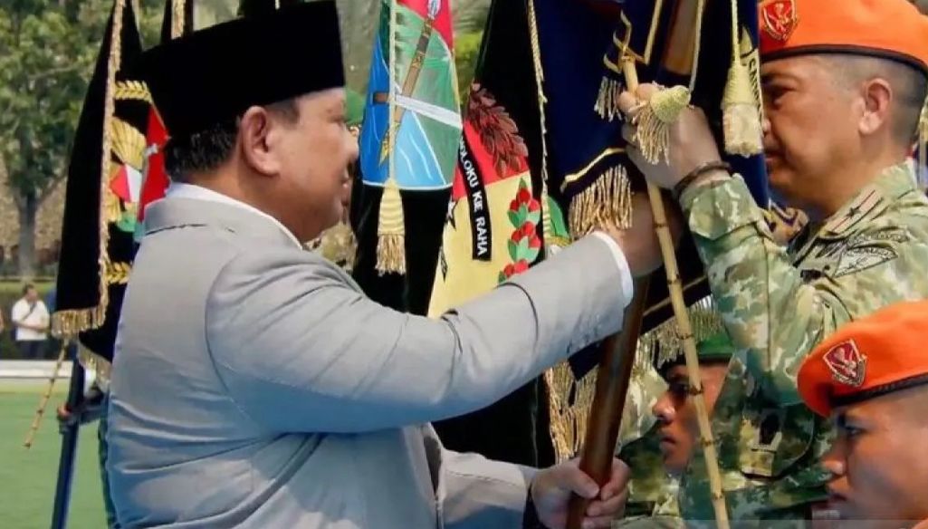 Prabowo Resmikan 204 Satuan Baru TNI dan Lantik Enam Pangdam