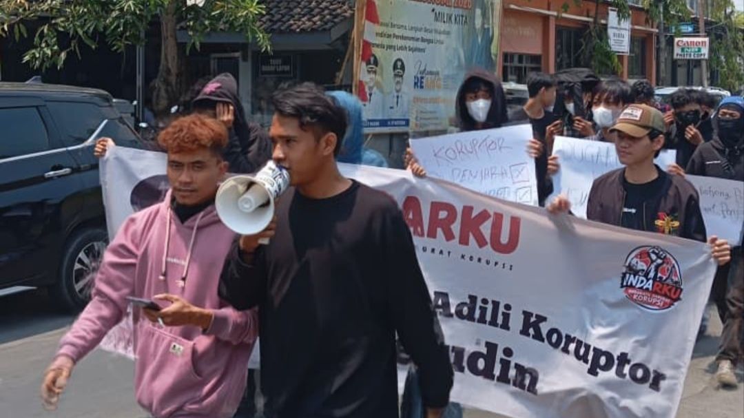 Aksi Massa di hari jadi Indramayu ke-499 <b>(Sosial media)</b>