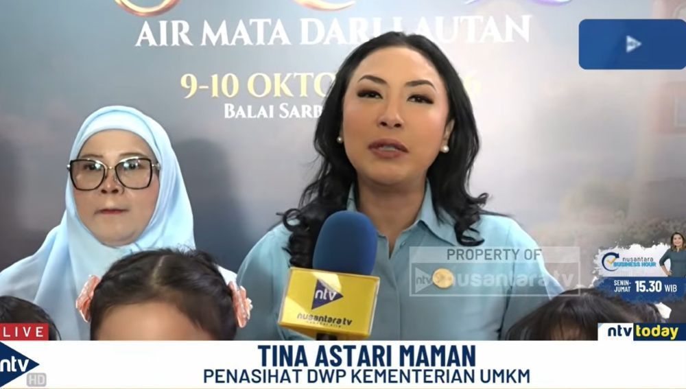 Penasihat Dharma Wanita Persatuan (DWP) Kementerian Usaha Mikro, Kecil, dan Menengah (UMKM), Tina Astari Maman.