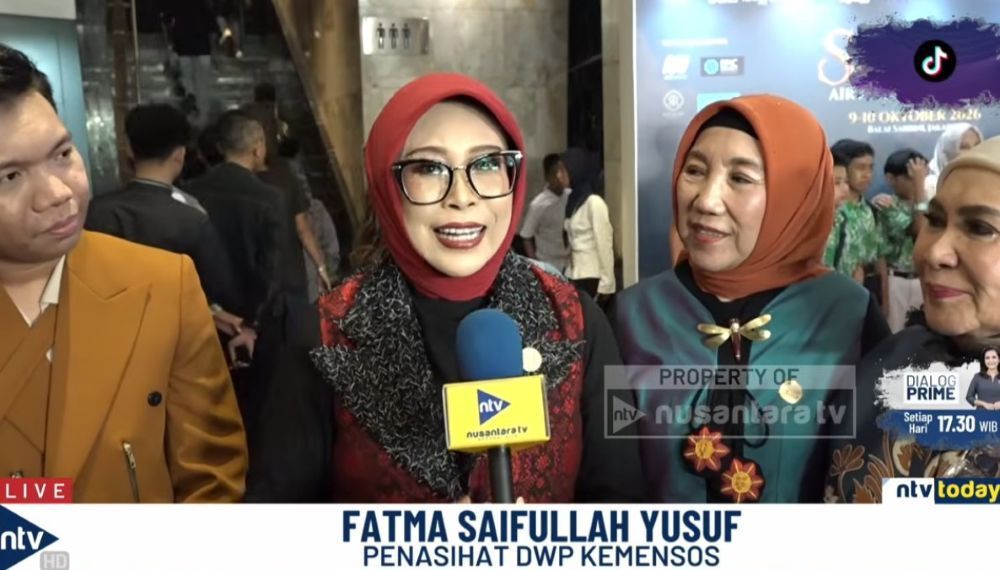 Penasihat Dharma Wanita Persatuan (DWP) Kementerian Sosial (Kemensos), Fatma Saifullah Yusuf.