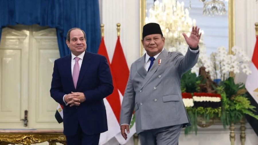 Prabowo Sambut Presiden Mesir El-Sisi di Istana Merdeka <b>(Istimewa)</b>