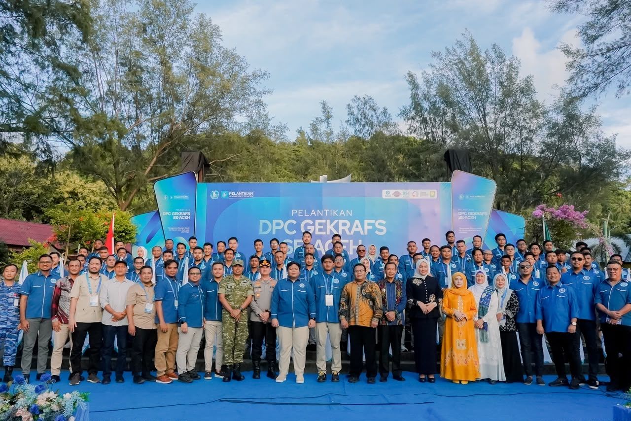 Pelantikan DPC GEKRAFS se-Aceh Jadi Momentum Perkuat Potensi Ekonomi Kreatif Daerah.