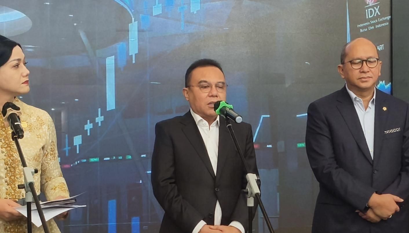 Wakil Ketua DPR RI Sufmi Dasco Ahmad mendatangi Bursa Efek Indonesia (BEI) di tengah anjloknya Indeks Harga Saham Gabungan (IHSG) pada perdagangan Jumat 16 Oktober 2026