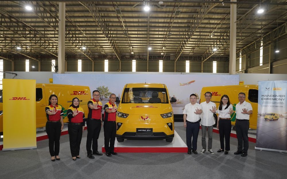 Wuling dan DHL Express menjalin kerja sama hadirkan solusi logistik ramah lingkungan. (Foto: Dok/Istimewa/Wuling Motors) 