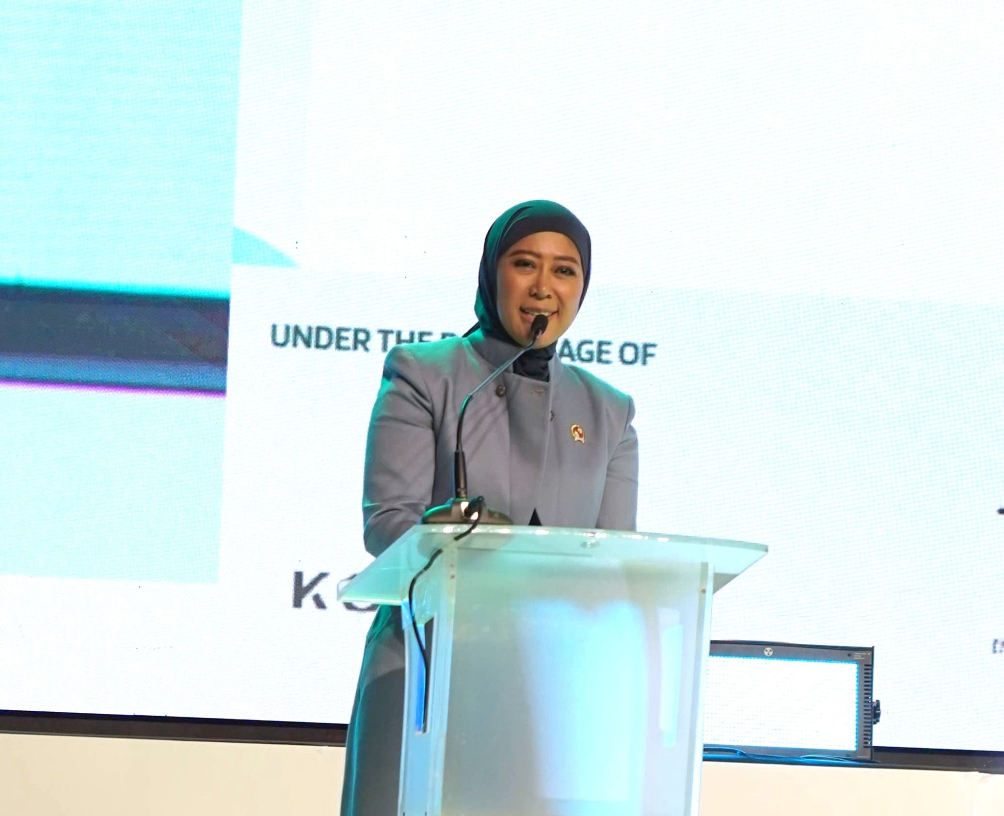 Menteri Komunikasi dan Digital Meutya Hafid di Bali Tech Week 2026