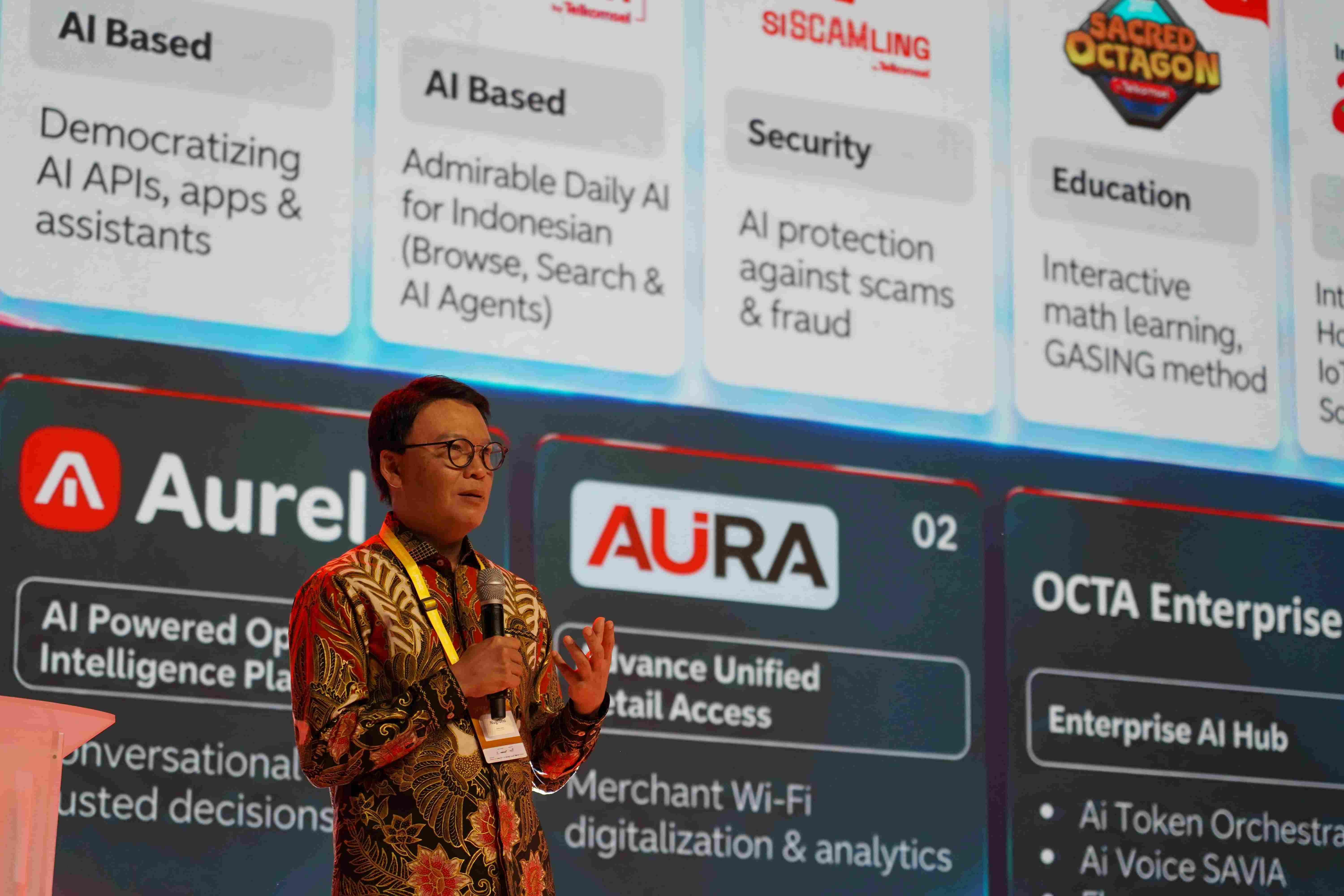Direktur Utama Telkomsel, Nugroho, menyampaikan bahwa, perjalanan Telkomsel tidak berhenti pada konektivitas. Kami ingin menghadirkan AI yang dikembangkan di Indonesia dan memahami kebutuhan Indonesia, agar masyarakat semakin aman di ruang digital, l