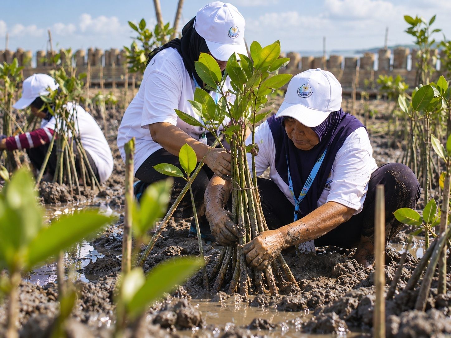 BRI Tanam 30 Ribu Bibit Mangrove dan Manfaatkan Sampah Jadi Pemecah Ombak Melalui Program BRI Peduli <b>(BRI)</b>