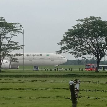 Ada Ancaman Bom, Polda Sumut Periksa Pesawat Saudia Airlines yang Mendarat Darurat di Kualanamu