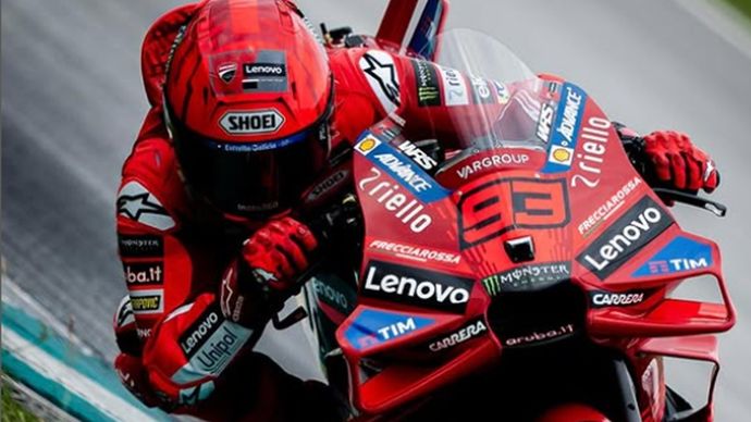 Pembalap Ducati, Marc Marquez memenangkan seri pembuka MotoGP 2025 
