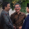 Momen Rocky Gerung Berbincang Hangat dengan Prabowo dan Seskab di Istana Negara