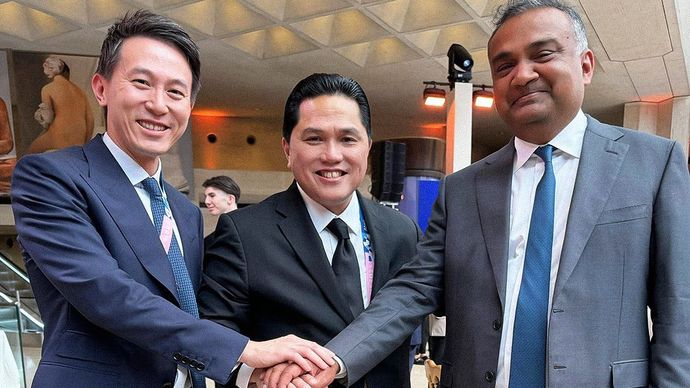 Erick Thohir bertemu dengan CEO YouTube Neal Mohan dan CEO TikTok Shou Zi Chew 